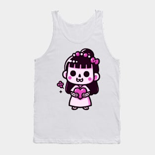 Pink Ghost Doll Tank Top